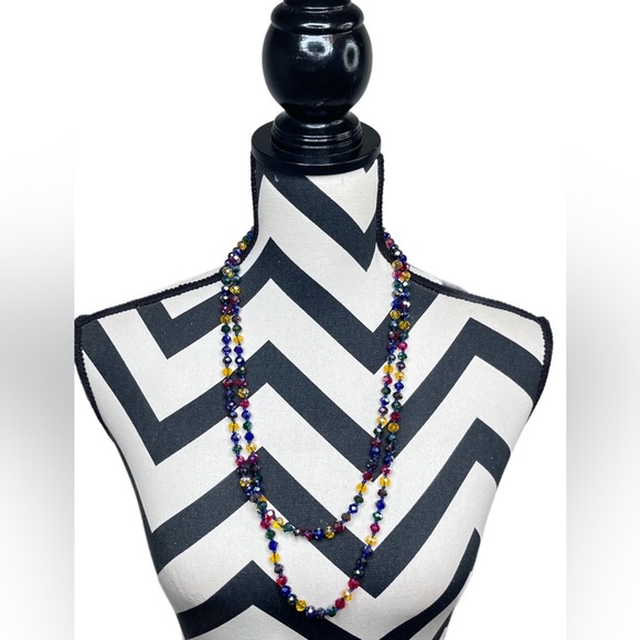 NWT One24 Boutique Boho Colorful All The Layers Muli-Colored Beaded Necklace - Picture 2 of 7